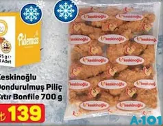 KESKİNOĞLU DONDURULMUŞ PİLİÇ ÇITIR BONFİLE 700 G